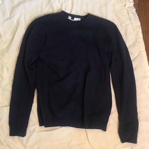 Navy Blue Sweater Top Man